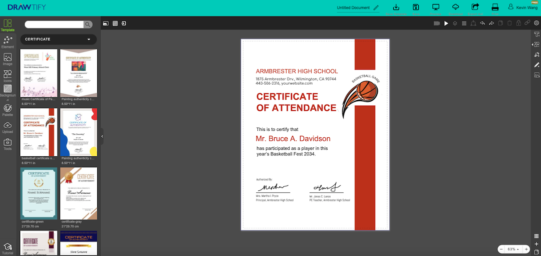 certificate templates