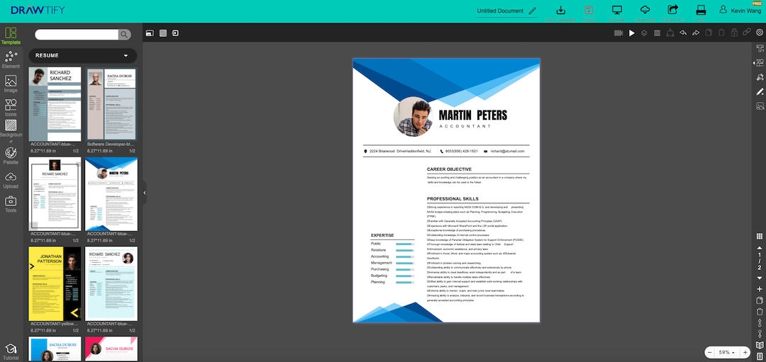 How to make a resume with Drawtify？