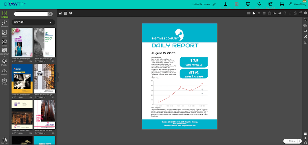 How to make a report with Drawtify?
