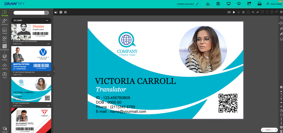 How to make ID cards | Use Drawtify to create a custom ID card.