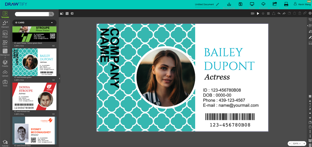 How to make ID cards | Use Drawtify to create a custom ID card.