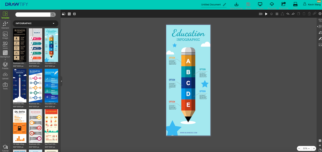 How to make infographics with Drawtify?