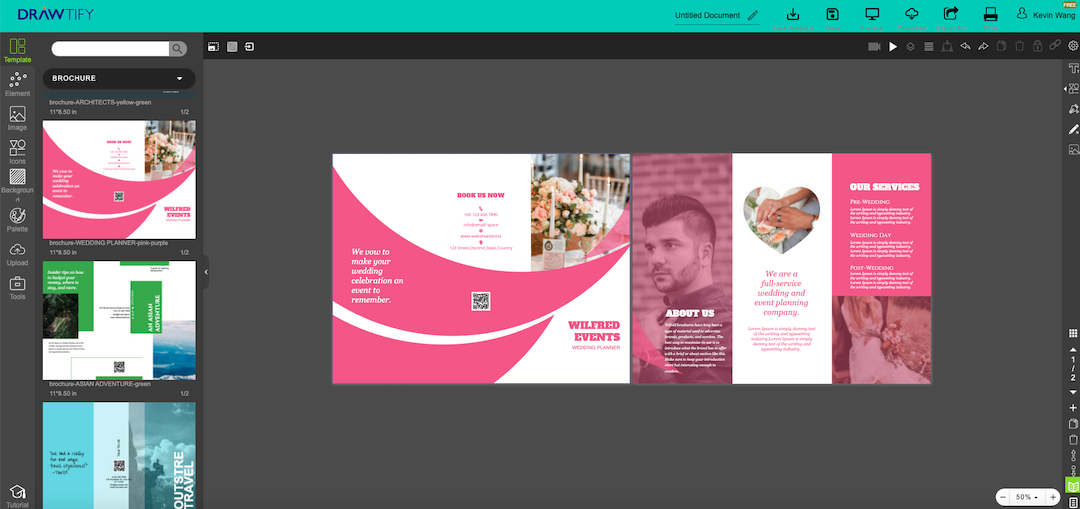 How to create a brochure with Drawtify to powerful marketing？