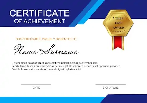 online certificate maker - sample 3