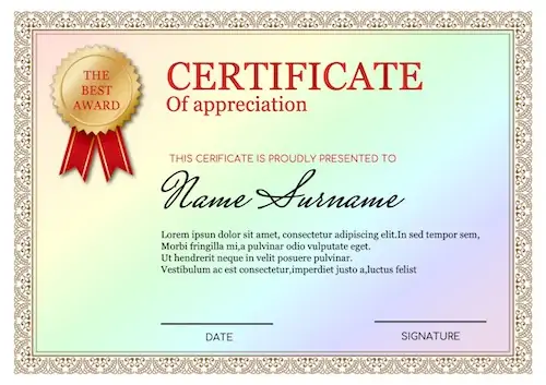 free certificate maker - sample 2