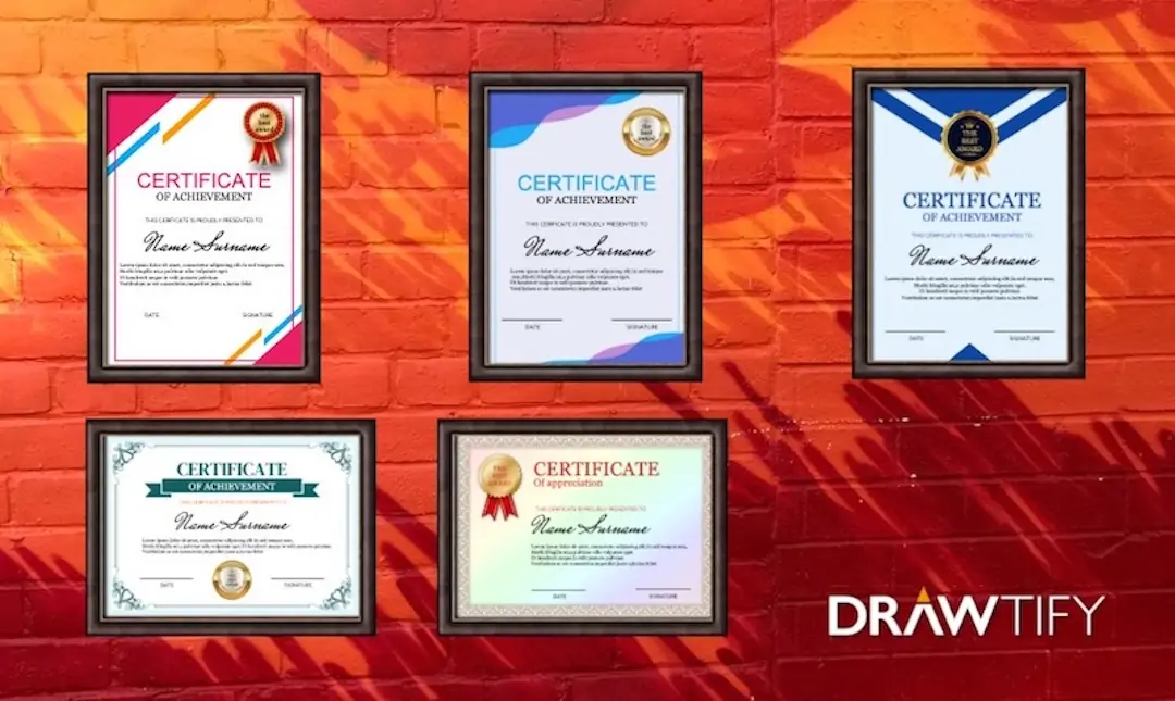 How to make a certificate with Drawtify？