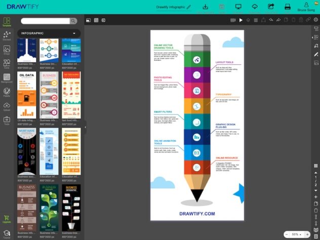 Free Infographic Maker Online Infographic Templates Drawtify