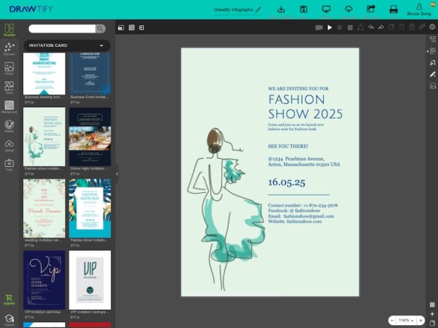 Free Online Invitation Card Maker | Creative Templates Design | Drawtify