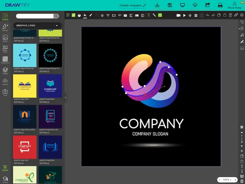 Free Online Logo Maker | Make Animated Logo by Templates | Drawtify