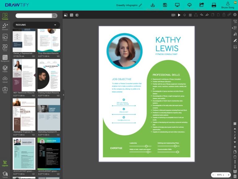 Free Resume Maker Online | Resume Template Design | Drawtify