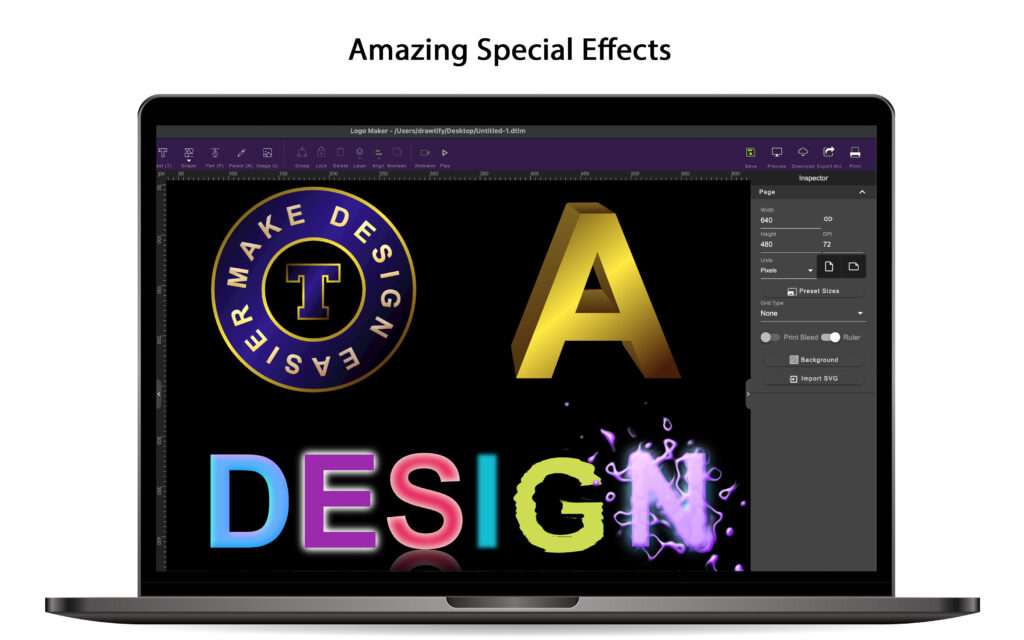 Drawtify Logo Maker &Animator, Special Effects Tools