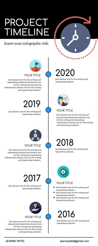Use timeline infographic by Drawtify Online Vector Editor