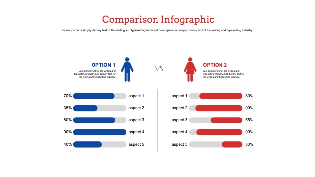 Comparison infographic template ideas