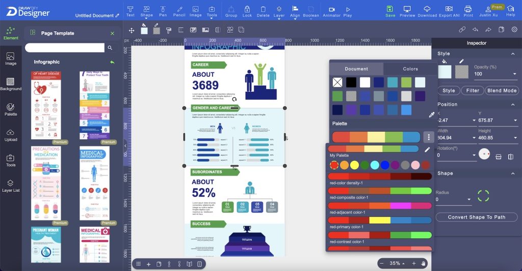 Drawtify Free Online Infographic Maker