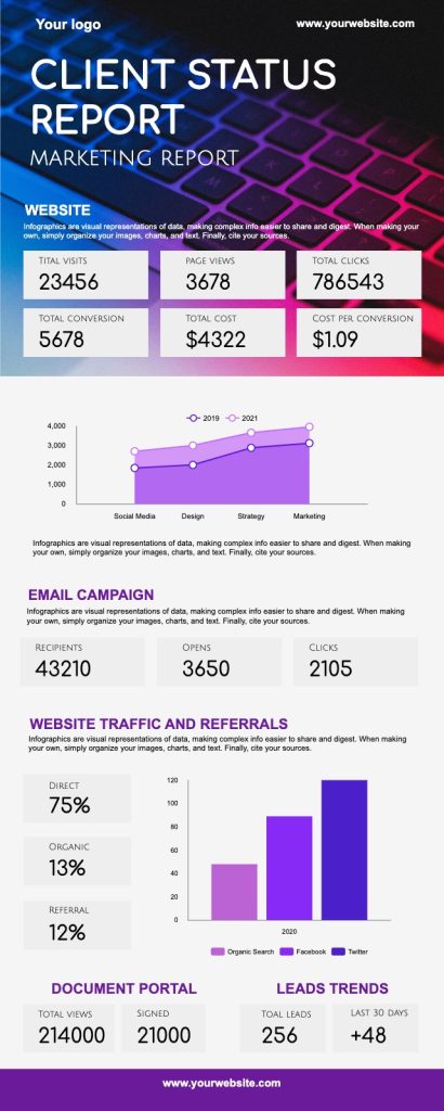 Marketing infographic template ideas