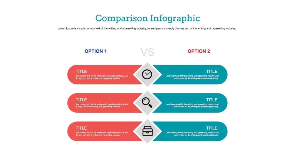 free comparison infographic template design