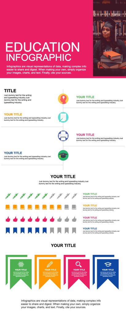 education infographic editable template
