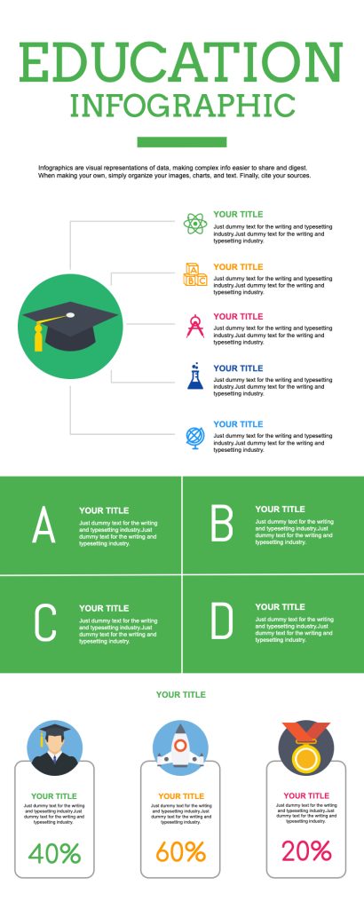 Green student Infographic Template