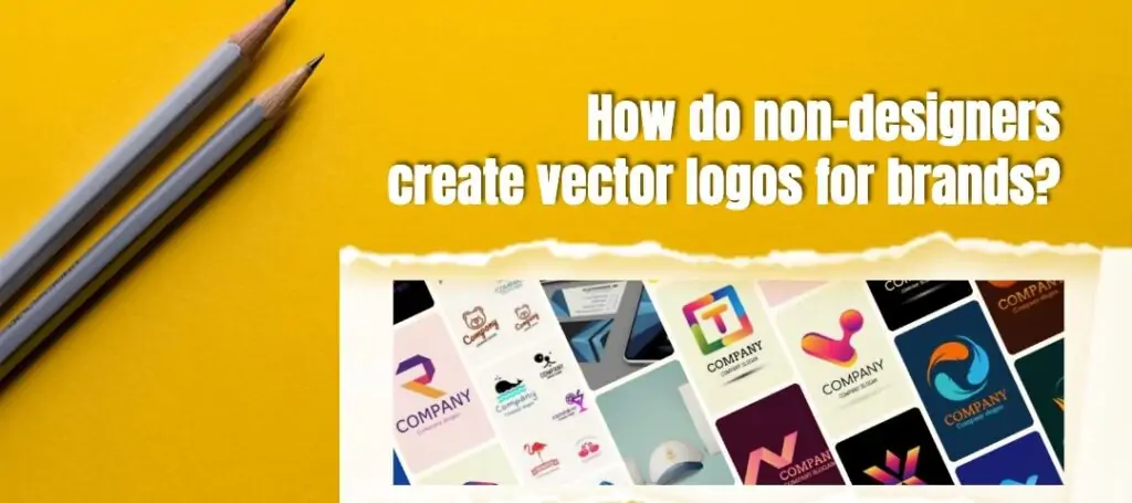 How do non-designers create vector logos for brands?